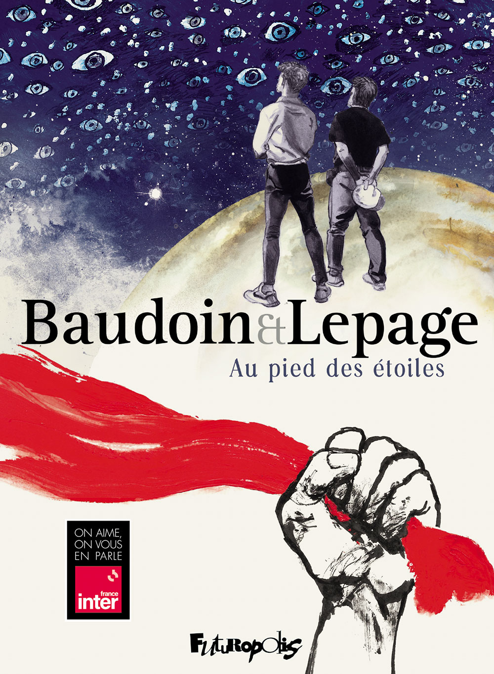 Au pied des étoiles - BD Baudouin - Lepage_sticker
