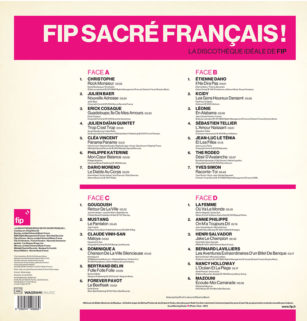 FIP Sacré Français ! Disque. FIP / Wagram