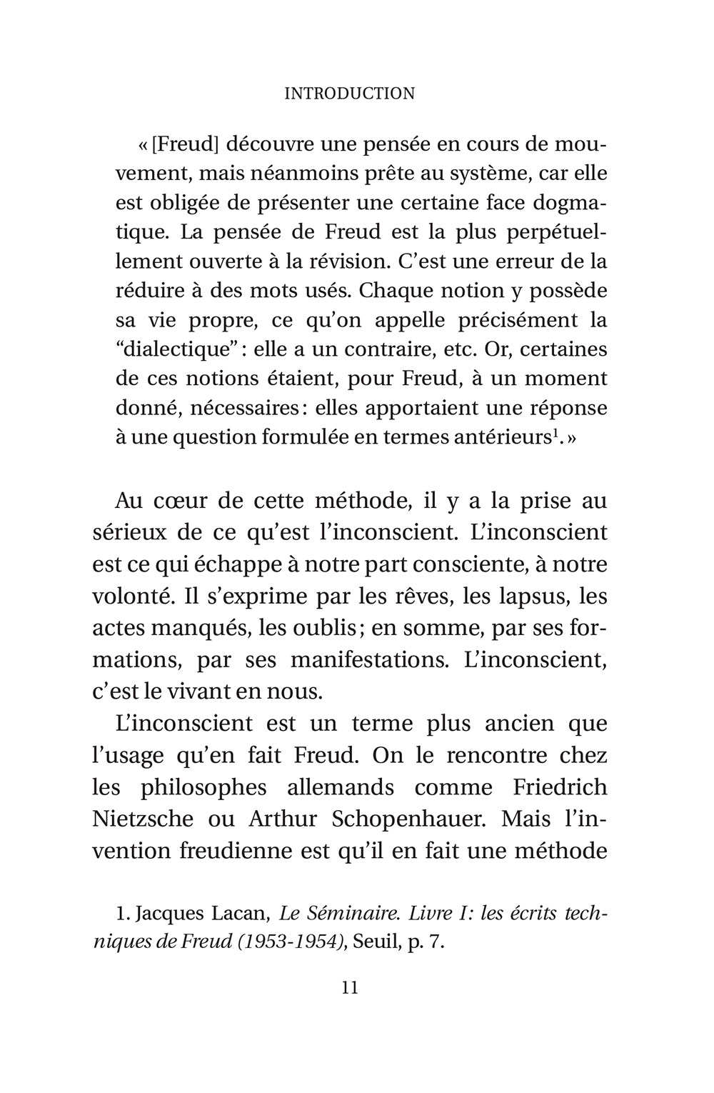 L'inconscient. Laurie Laufer - page 11