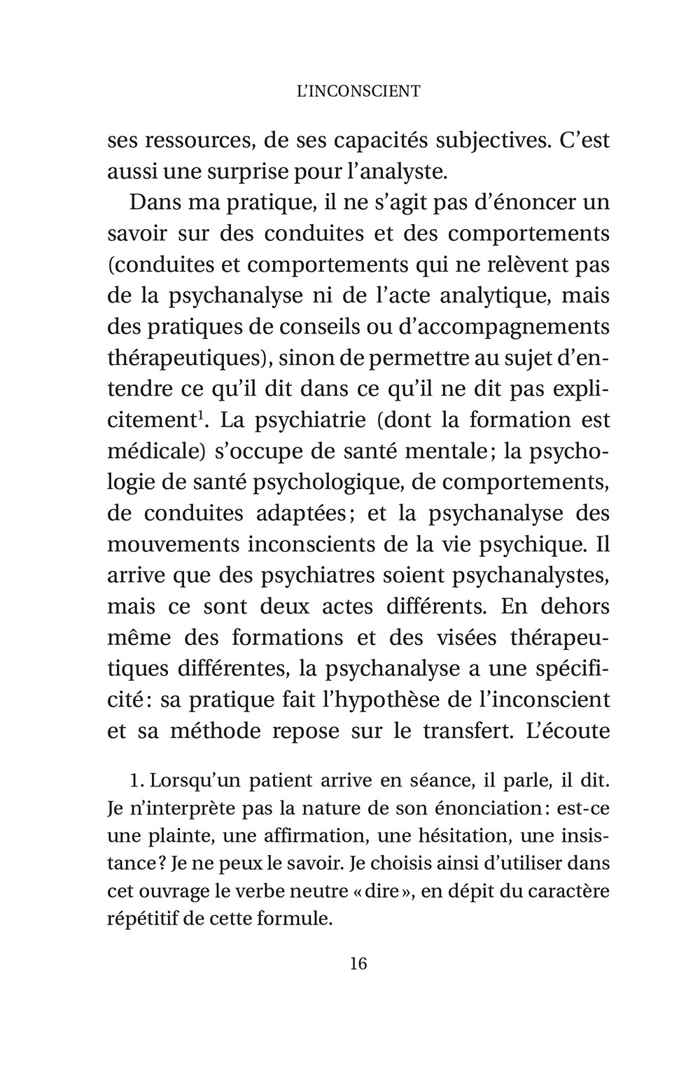 L'inconscient. Laurie Laufer - page 16