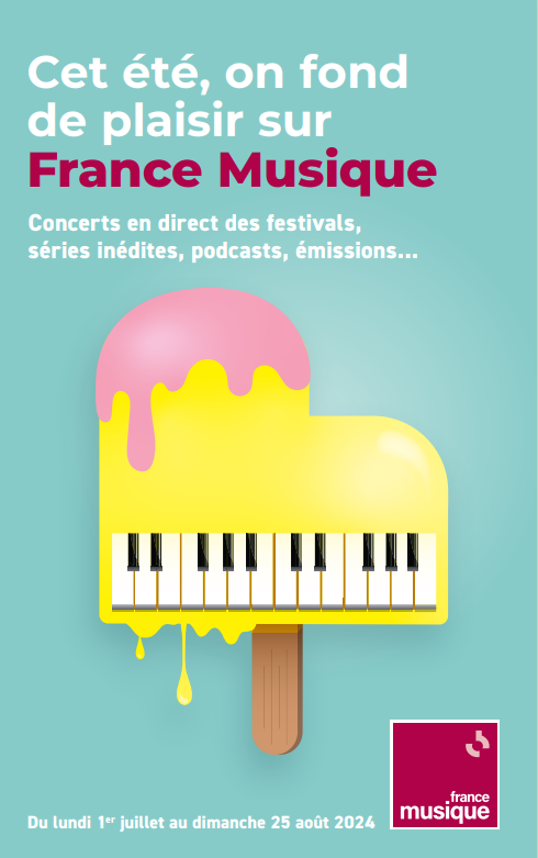 Cet été, on fond de plaisir sur France Musique, cliquez ici et découvrez la grille d'été 2024