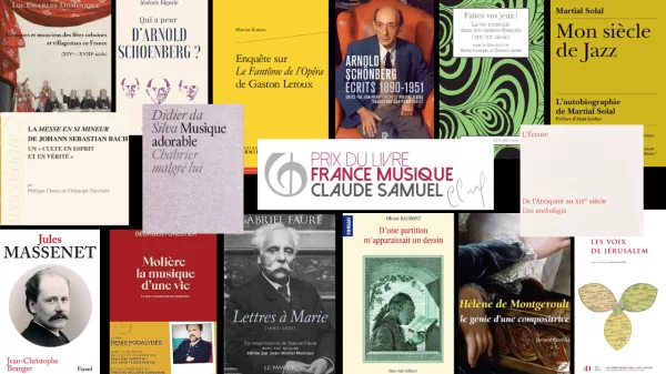 Sélection 2025 du Prix du Livre France Musique Claude Samuel