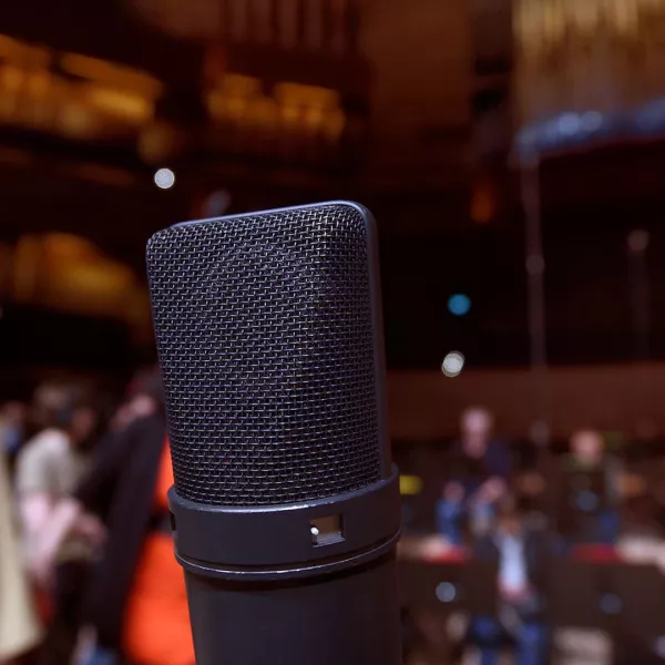 Un micro dans l'Auditorium de Radio France