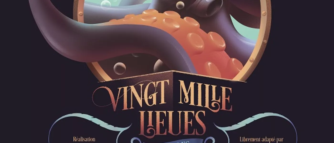 EDITIONS RADIO FRANCE/  Livre-CD illustré "Vingt mille lieues sous les mers" de Jules Verne librement adapté par Stéphane Michaka