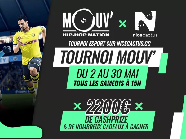 Mouv' lance son premier tournoi e-sport avec Nicecactus