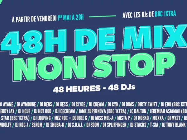 Mouv' / 48 heures de mix non-stop : un nouveau week-end 100% hip-hop, avec BBC Radio 1Xtra