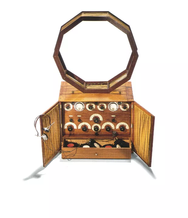 Récepteur radio Ducretet, 1926, 7 lampes