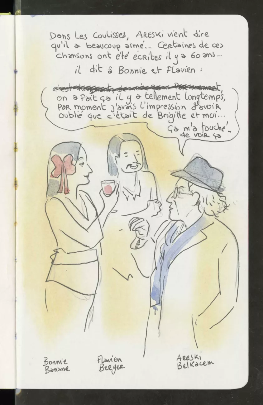 Journal de bord d'Hyper Weekend Festival 2023 dessiné par © Alfred