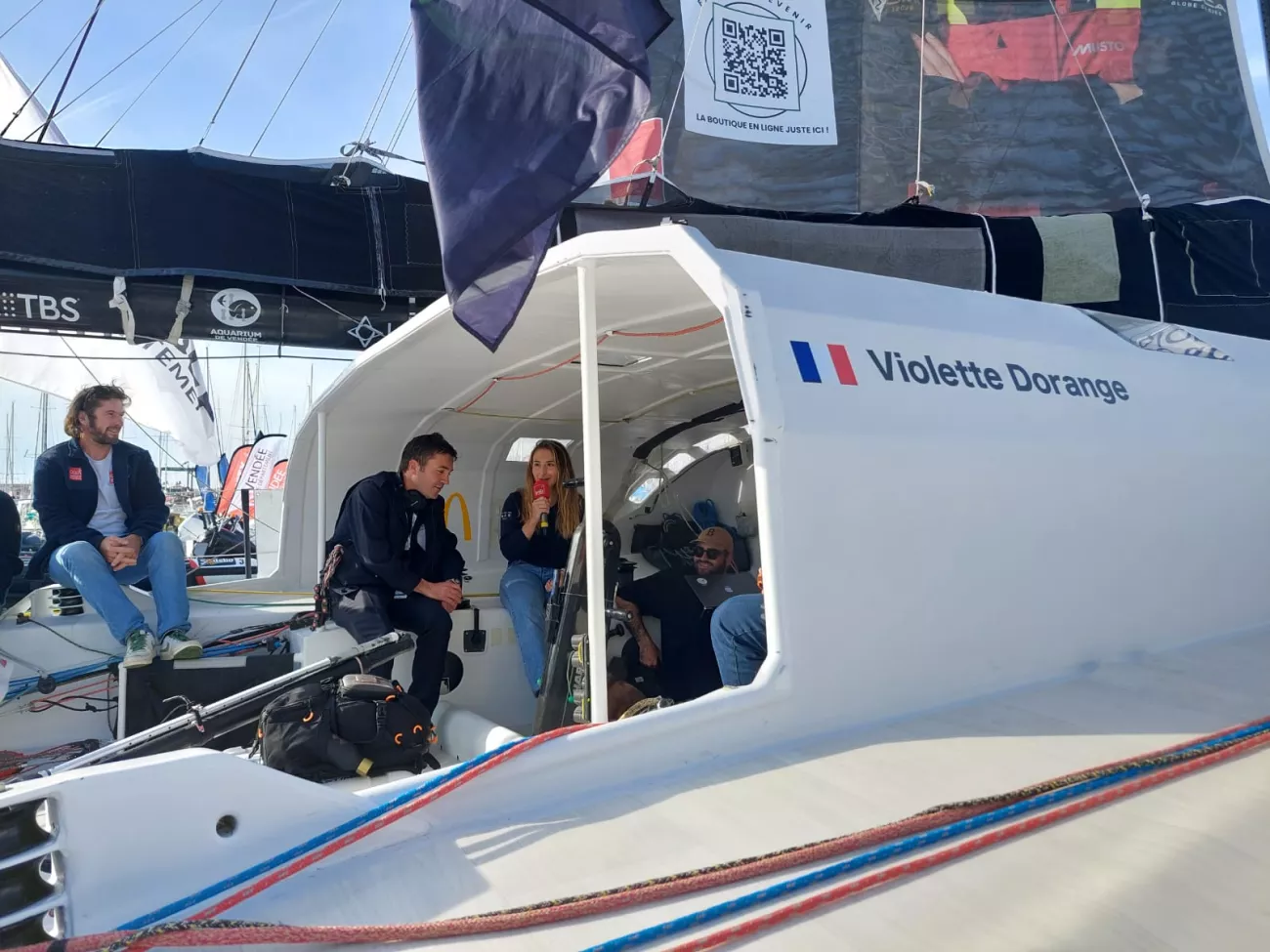 France Inter en direct des Sables d'Olonne le 8 novembre 2024 pour le départ du Vendée Globe