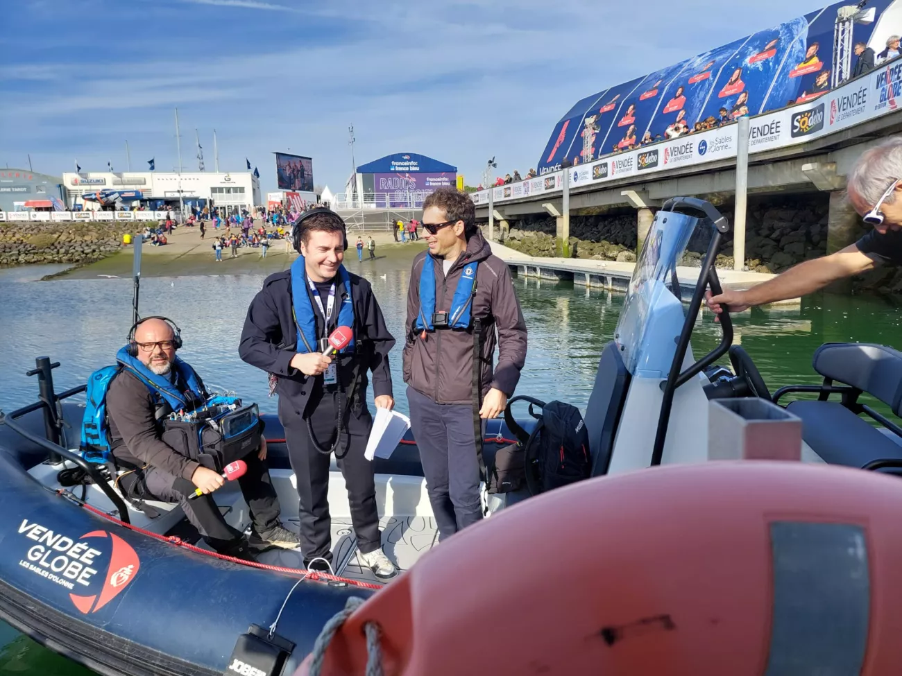 France Inter en direct des Sables d'Olonne le 8 novembre 2024 pour le départ du Vendée Globe