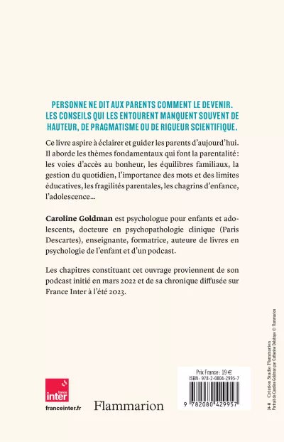 Guide des parents d'aujourd'hui. Caroline Goldman_4e de couv