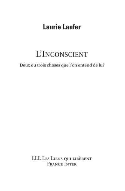 L'inconscient. Laurie Laufer - page 05