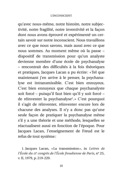 L'inconscient. Laurie Laufer - page 10