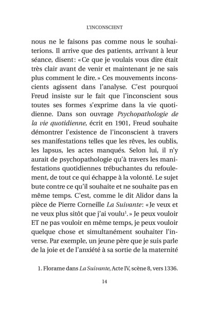 L'inconscient. Laurie Laufer - page 14