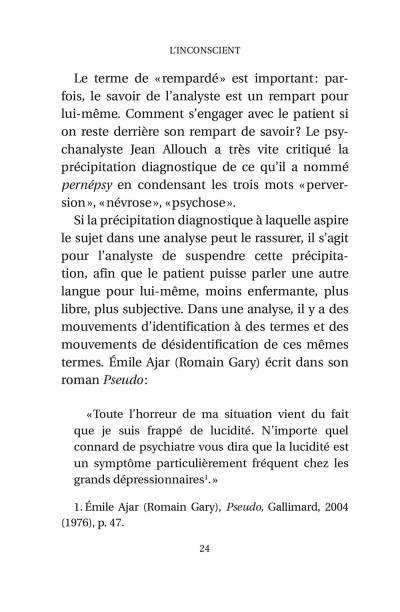 L'inconscient. Laurie Laufer - page 24