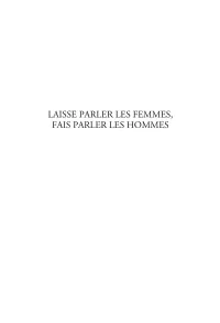 Laisse parler les femmes Fais parler les hommes - page 03