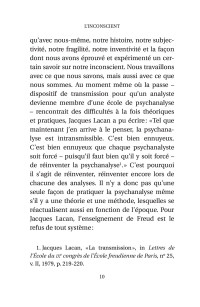 L'inconscient. Laurie Laufer - page 10