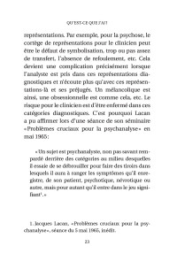 L'inconscient. Laurie Laufer - page 23